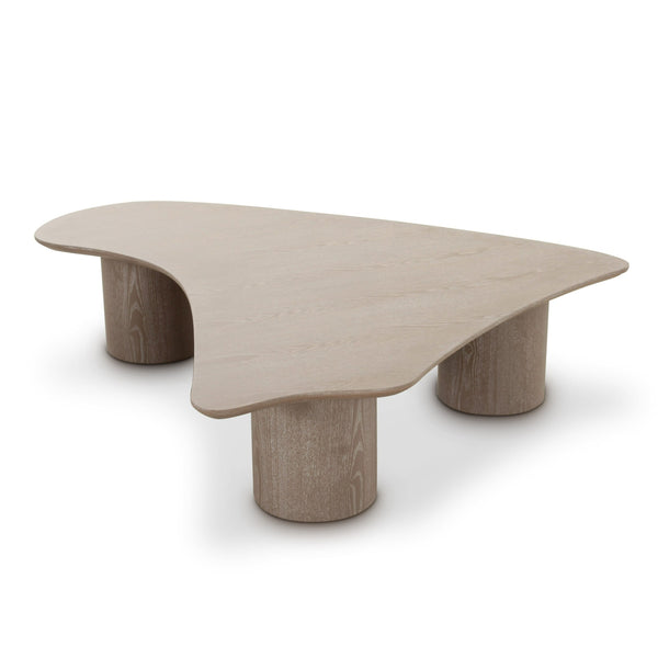 Modrest Connie Modern White Oak L Shape Coffee Table Model VGOD-LZ-370C-B