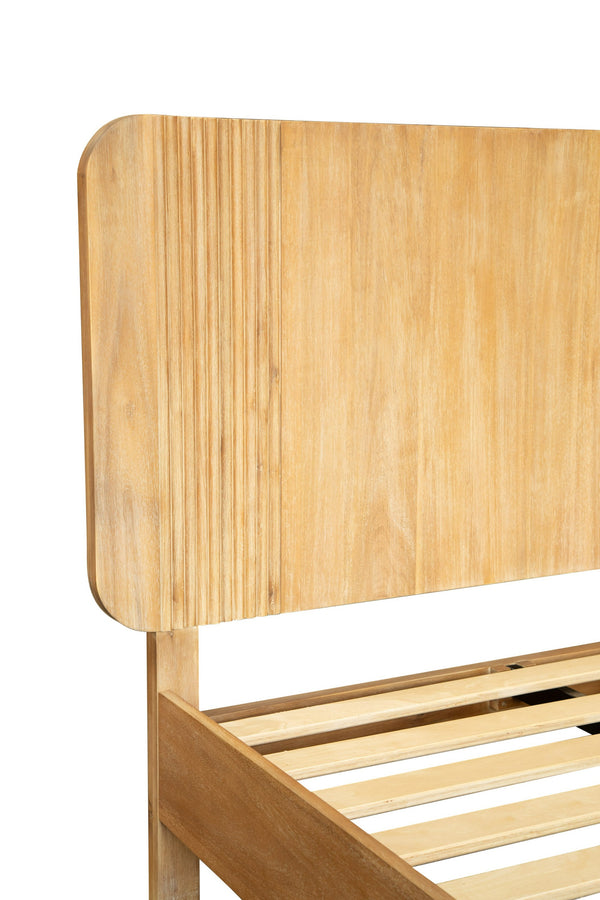 Modrest Jacobson Modern Natural Acacia Bed Model VGWD-LYO-BED