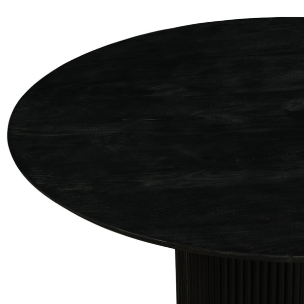 Modrest Myra Modern Black Wood Round Dining Table Model VGNR-NI90064-BLK