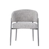 Modrest Thomas Modern Grey Fabric & Pewter Dining Chair Model VGEU-MC-7632CH-A-GRY