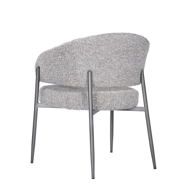 Modrest Thomas Modern Grey Fabric & Pewter Dining Chair Model VGEU-MC-7632CH-A-GRY
