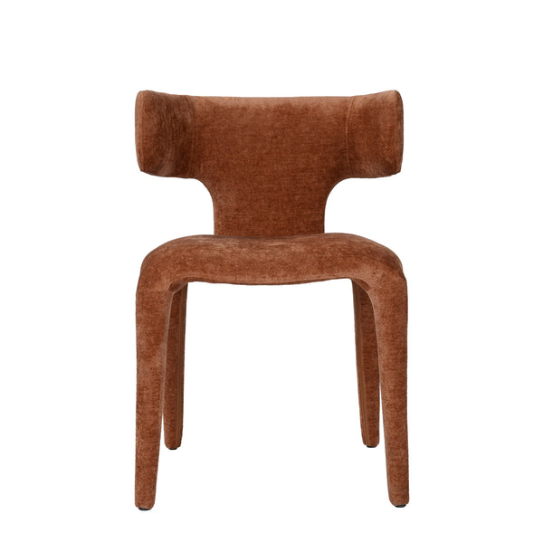 Modrest Saehee Modern Rust Velvet Dining Chair Model VGEU-MC-7512CH-RUST