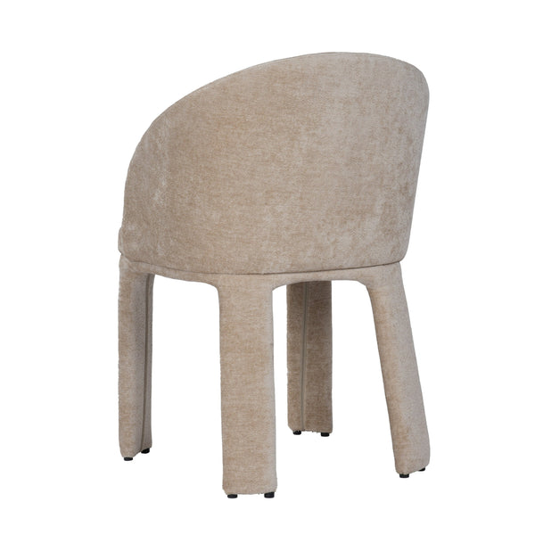 Modrest Sarkis Modern Beige Velvet Dining Chair Model VGEU-MC-7789CH-BGE