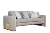 Divani Casa Gaston Modern Taupe Velvet Sofa Set Model VGAH-AG1648-SET-TPE