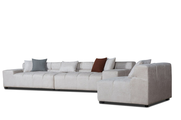 Divani Casa Rhonda Modern Beige Fabric Modular Sectional Sofa Model VGAH-SF2037-BGE