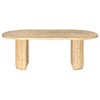 Modrest Jacobson Modern Natural Acacia Oval Large Dining Table Model VGWD-LYO-DT22