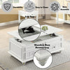 ACME Natesa White Washed Coffee Table with Lift Top Model 83325