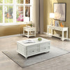 ACME Natesa White Washed End Table Model 83327