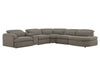Divani Casa Ambler Modern Brown Fabric Sectional Sofa With 2 Power Recliners Model VGKV-KM.6629-SECT-EARTH