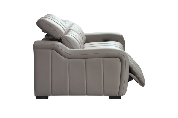 Divani Casa Paddy Modern Grey Leather Sofa With 2 Recliners Model VGMB-MB-R352-GRY