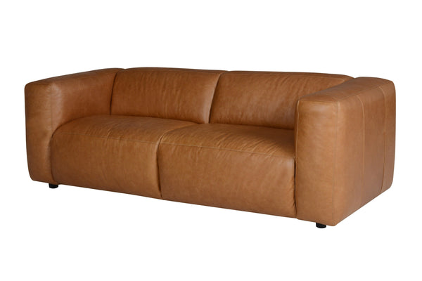 Divani Casa Atka Modern Brown Leather Sofa Model VGMB-MB-2361-BRN