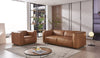 Divani Casa Atka Modern Brown Leather Sofa Model VGMB-MB-2361-BRN