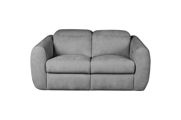 Divani Casa Brevig Modern Grey Fabric Sofa With 2 Recliners Model VGMB-MB-R291-P2-GRY