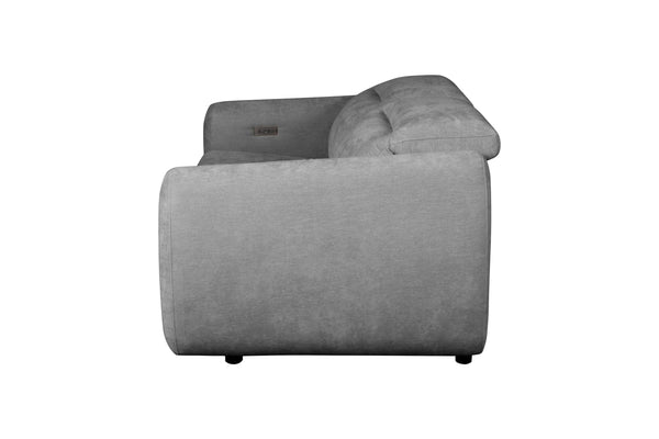 Divani Casa Brevig Modern Grey Fabric Sofa With 2 Recliners Model VGMB-MB-R291-P2-GRY