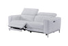 Divani Casa Chignik Modern White Leather Sofa With 2 Recliners Model VGMB-MB-R318-P2-WHT