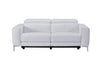 Divani Casa Chignik Modern White Leather Sofa With 2 Recliners Model VGMB-MB-R318-P2-WHT