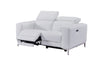 Divani Casa Chignik Modern White Leather Sofa With 2 Recliners Model VGMB-MB-R318-P2-WHT
