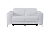 Divani Casa Chignik Modern White Leather Sofa With 2 Recliners Model VGMB-MB-R318-P2-WHT