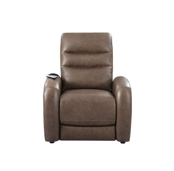 Divani Casa Huslia Modern Brown Leather Zero Gravity Recliner Chair Model VGMB-MB-R357-P3-BRN