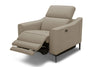 Divani Casa Eden Modern Taupe Leather Recliner Chair Model VGKV-KM.5012-CHR-SAND