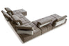 Divani Casa Ekron Modern Brown & Beige Fabric Modular Sectional Sofa Model VGMB-MB-1881-BRN