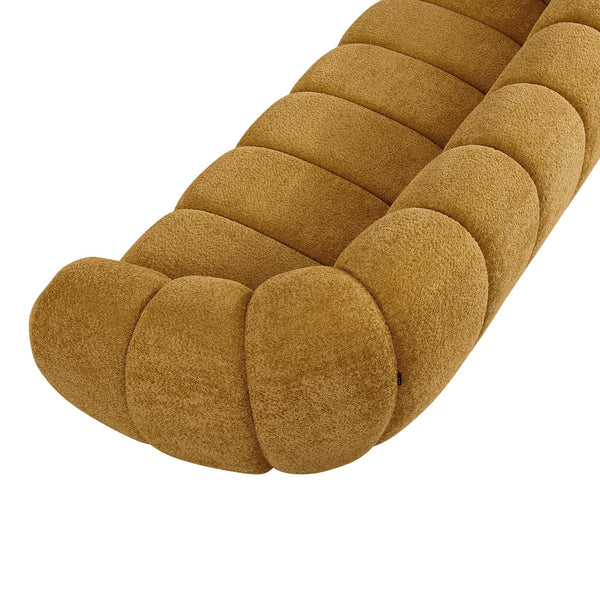 Divani Casa Suki Modern Camel Fabric Sofa Model VGEV-23112-SOFA-CML