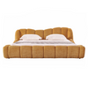 Janine Modern Camel Fabric Bed