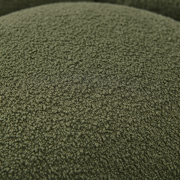 Yolonda Modern Curved Green Fabric Sofa