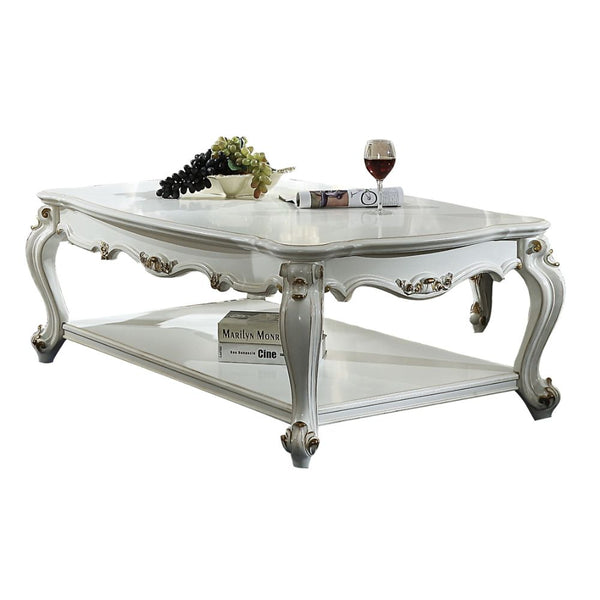 ACME Picardy Antique Pearl Coffee Table Model 83460