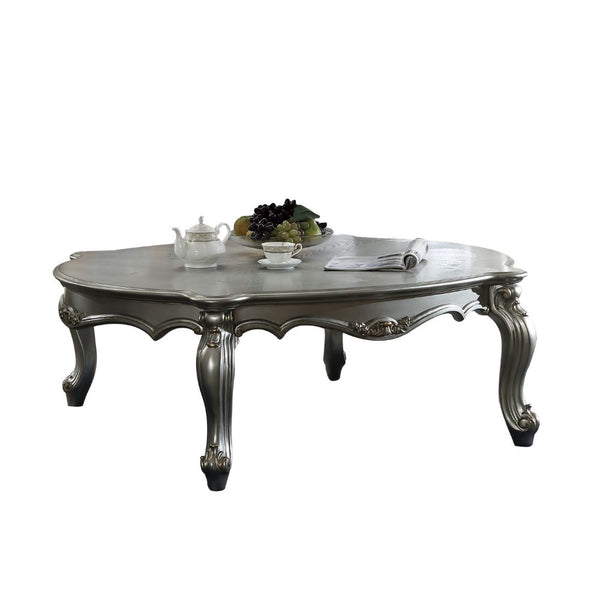 ACME Picardy Antique Platinum Coffee Table Model 83465