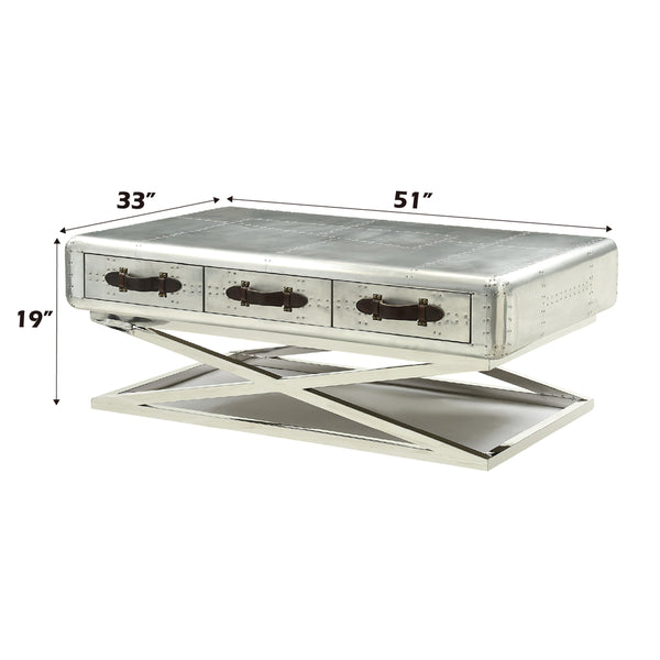 ACME Brancaster Aluminum Coffee Table Model 83555
