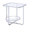 ACME Hollo Chrome & Glass End Table Model 83932