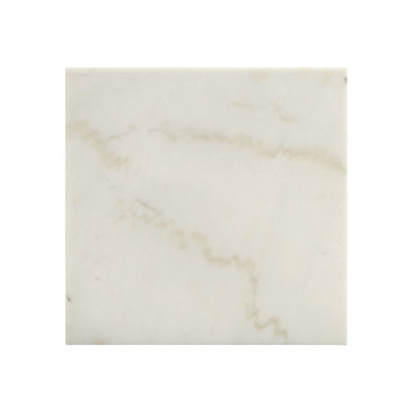 ACME Telestis White Natural Marble Top & Black End Table Model 84502