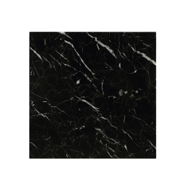 ACME Telestis Black Natural Marble Top & Gold End Table Model 84507