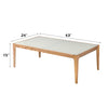 ACME Gwynn Natural & Frosted Glass Coffee Table Model 84665