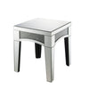 ACME Noralie Mirrored & Faux Diamonds End Table Model 84677