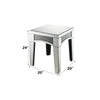 ACME Noralie Mirrored & Faux Diamonds End Table Model 84677