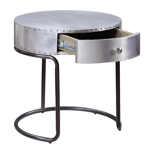 ACME Brancaster Aluminum End Table Model 84882