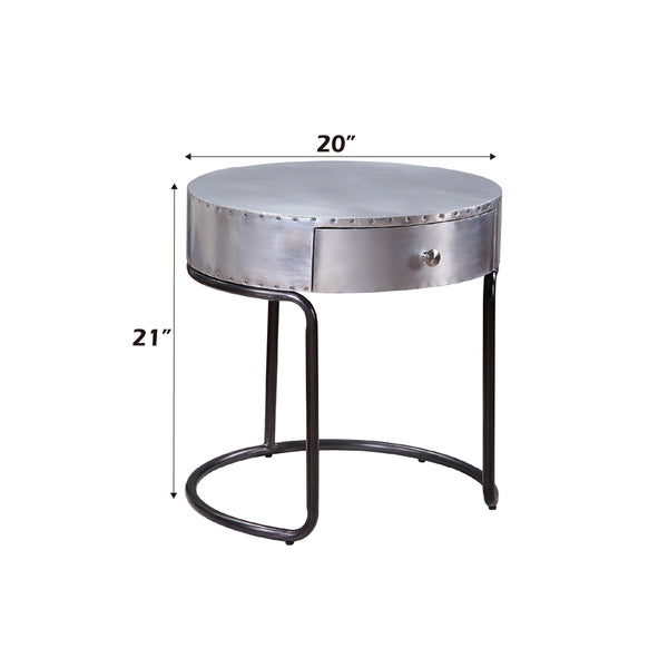 ACME Brancaster Aluminum End Table Model 84882