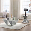 ACME Noralie Mirrored & Faux Diamonds End Table Model 84902