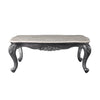 ACME Ariadne Natural Marble Top & Platinum Coffee Table Model 85345