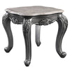 ACME Ariadne Natural Marble Top & Platinum End Table Model 85347