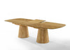 Modrest Truman Mid Century Modern Natural Oak Extendable Dining Table & 6 Chairs Set Model VGMA-MIT-5346-7PC-EXTSET-NAT