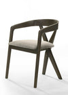 Modrest Weiss Mid Century Modern Light Grey Fabric & Wenge Dining Chair Model VGMA-MI-1181-WNG