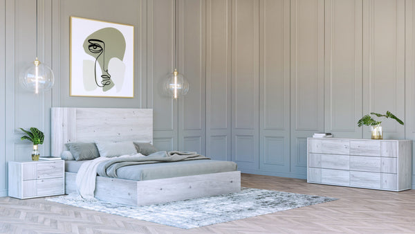 Nova Domus Asus Modern Italian White 4 Piece Bedroom Set Model VGACASUS-WHT-4PC-SET