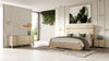 Modrest Cartier Modern Beige Velvet & Brushed Brass 4 Piece Bedroom Set Model VGVCBD-A-002-BGE-BED-4PC-SET