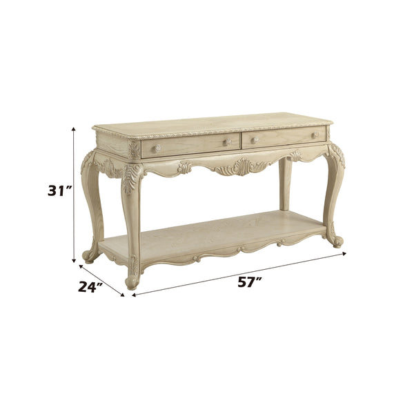 ACME Ragenardus Antique White Sofa Table Model 86023
