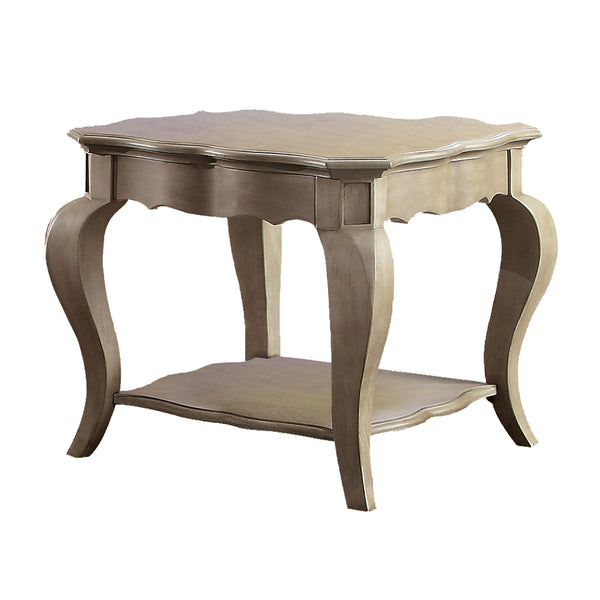 ACME Chelmsford Antique Taupe End Table Model 86052