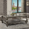 ACME Versailles Antique Platinum Coffee Table Model 86820