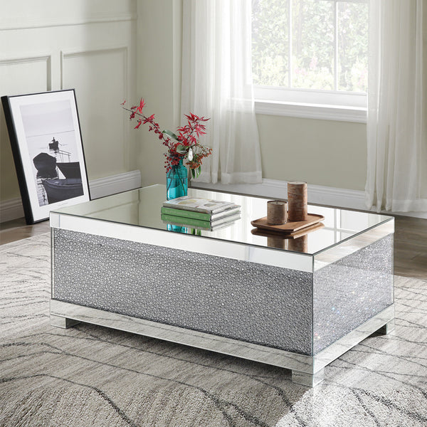 ACME Mallika Faux Round Crystals Coffee Table Model 87910